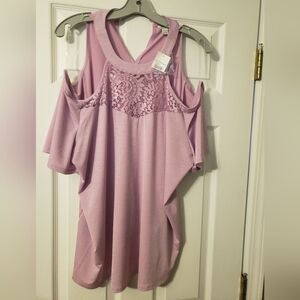 NWT cold shoulder halter blouse